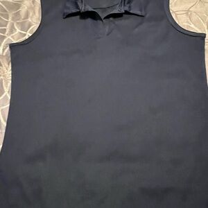 Women's Navy Sleeveless Top